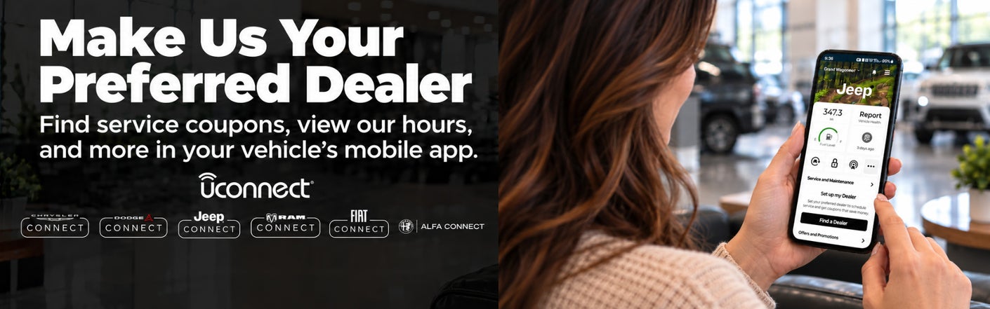 uconnect® make us your preferred dealer | Lockwood Motors CDJR in Marshall MN