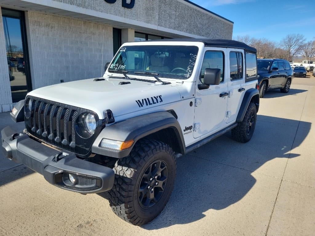 Used 2022 Jeep Wrangler Unlimited Willys Sport with VIN 1C4HJXDNXNW271196 for sale in Marshall, Minnesota